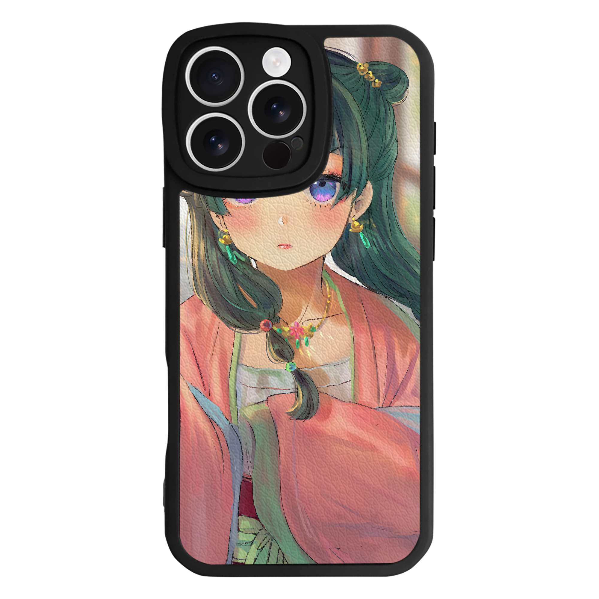 （画像用） 薬屋のひとりごと The Apothecary Diaries 【iPhone 16シリーズ対応】シリコンスマホケース（レザー調） 材質：シリコン